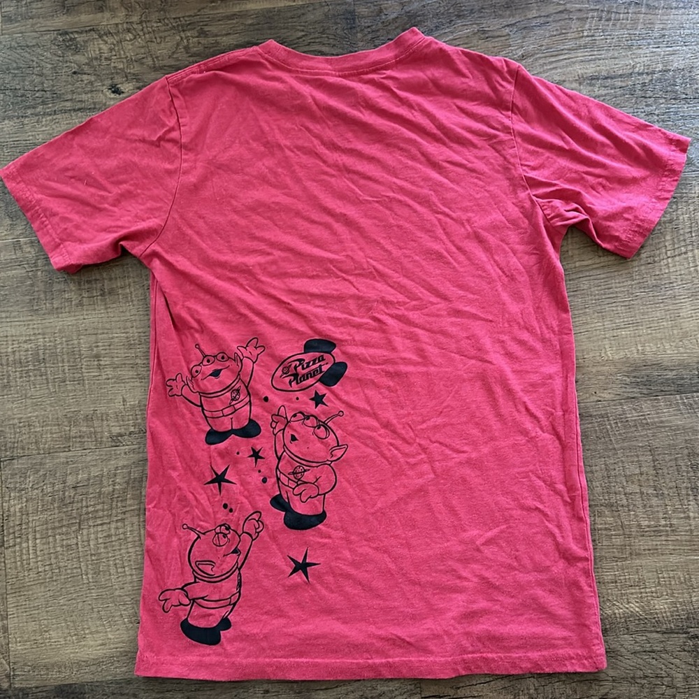 Disney Pixar Toy Story Pizza Planet T-shirt Youth XL Red w/black - Picture 2 of 5